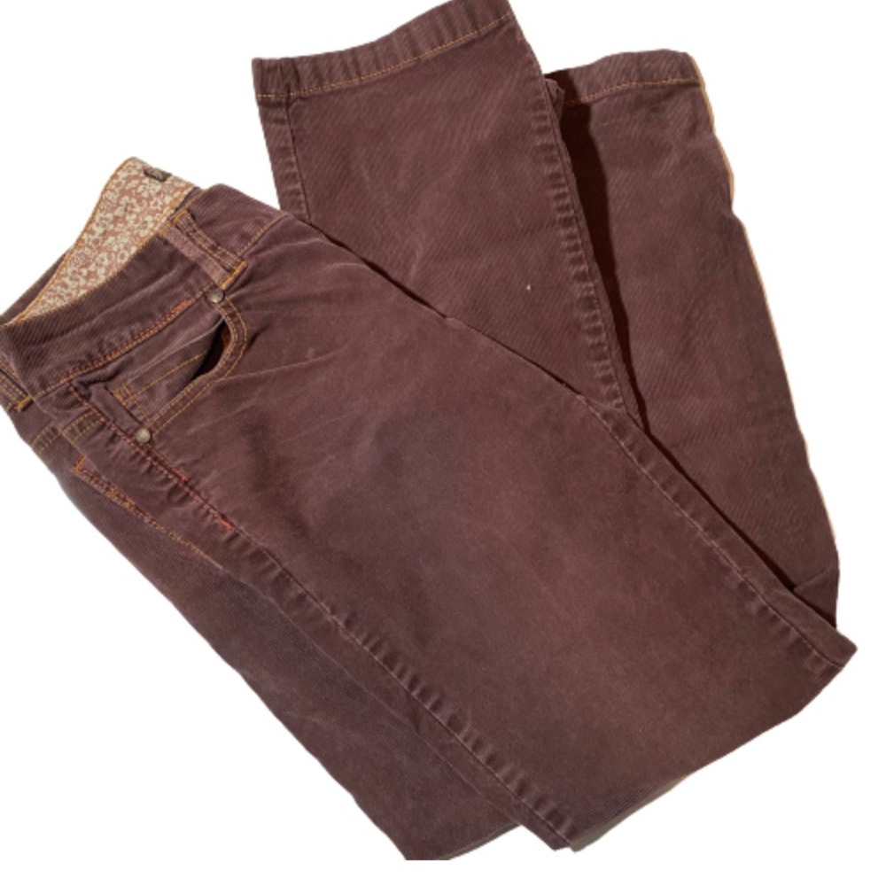 Prana Chocolate Brown Straight Corduroy Pants